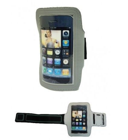 Smartphone armband grijs